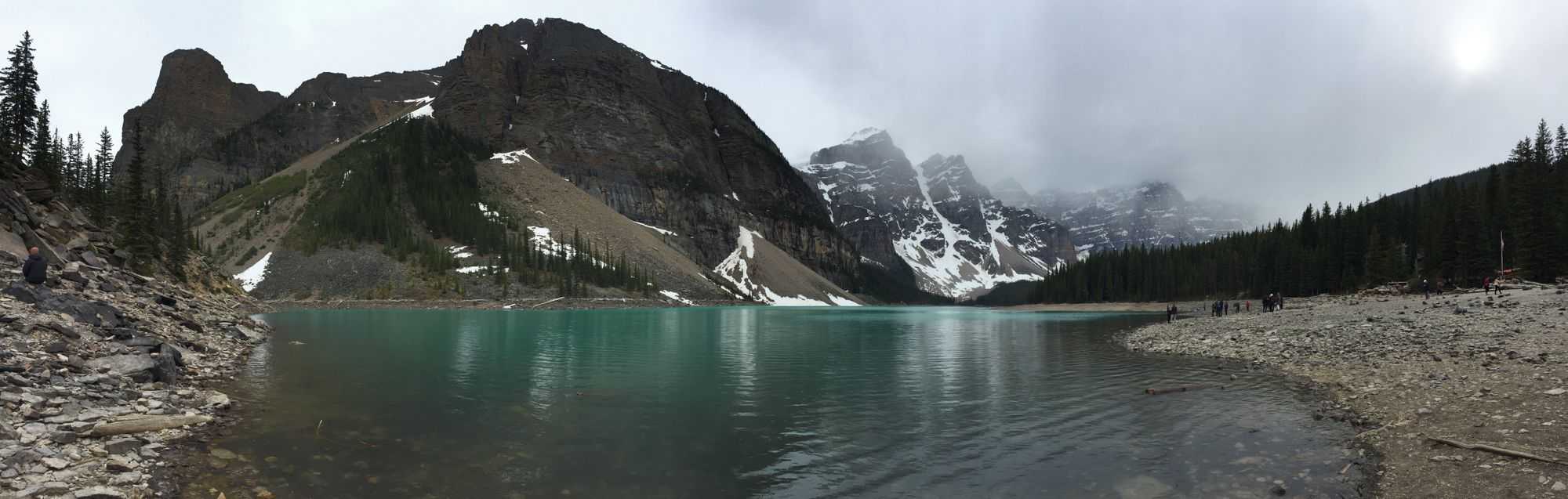 Lake Moraine in the mist (Image by author)